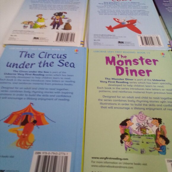 Usborne Very First Reading Book Lot of 6 Hardcover - Picture 7 of 8